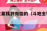 玩钱斗地主赢钱到微信的（斗地主钱直接打款微信）