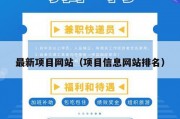 最新项目网站（项目信息网站排名）
