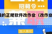 网上赚钱的正规软件改作业（改作业兼职的app）