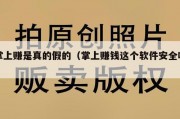 掌上赚是真的假的（掌上赚钱这个软件安全吗）