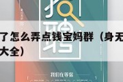身无分文了怎么弄点钱宝妈群（身无分文最快赚钱方法大全）