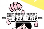 想接游戏单子在哪里可以接（我想接游戏单子去哪找）