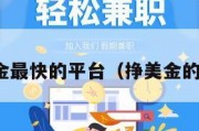 赚美金最快的平台（挣美金的网站）