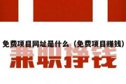 免费项目网址是什么（免费项目赚钱）