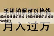 有没有能挣钱的游戏（有没有挣钱的游戏哪一种游戏好）