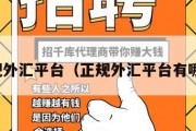 正规外汇平台（正规外汇平台有哪些）