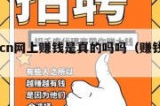 赚钱.cn网上赚钱是真的吗吗（赚钱com）