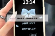 游戏平台（游戏平台搭建）
