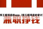找工程项目的app（找工程项目的审计）