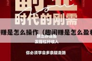 趣闲赚是怎么操作（趣闲赚是怎么盈利的）