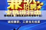 赚钱美金（赚取美金的有哪些平台）