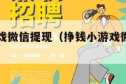 挣钱小游戏微信提现（挣钱小游戏微信提现的软件）