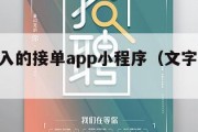 文字录入的接单app小程序（文字录入app下载）