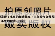 我发现了小鱼的秘密作文（三年级作文我发现了小鱼的秘密350字）