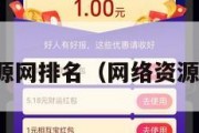 网络项目资源网排名（网络资源平台有哪些）