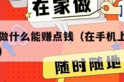 在手机上做什么能赚点钱（在手机上做什么可以赚大钱）