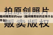 趣闲赚类似的app（趣闲赚类似的还有什么平台）