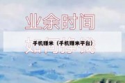 手机赚米（手机赚米平台）