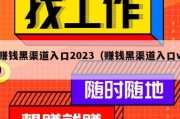 赚钱黑渠道入口2023（赚钱黑渠道入口v）