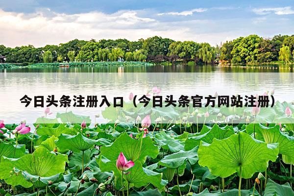 今日头条注册入口（今日头条官方网站注册）
