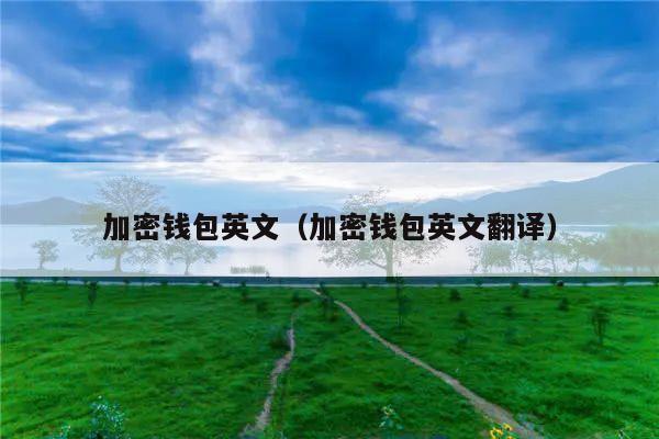 加密钱包英文(加密钱包英文翻译)