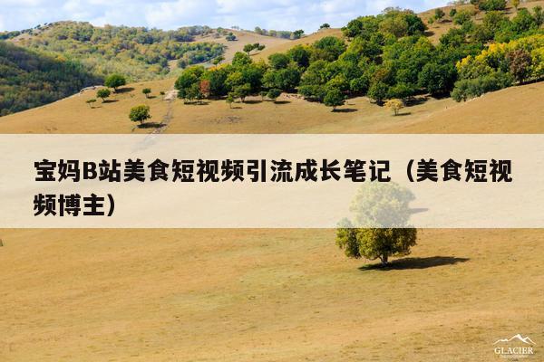 宝妈B站美食短视频引流成长笔记(美食短视频博主)
