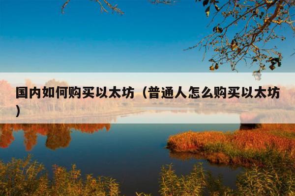 国内如何购买以太坊(普通人怎么购买以太坊)