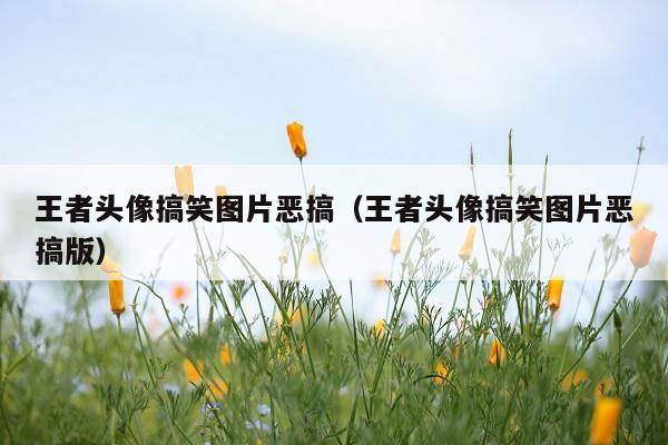 王者头像搞笑图片恶搞(王者头像搞笑图片恶搞版)