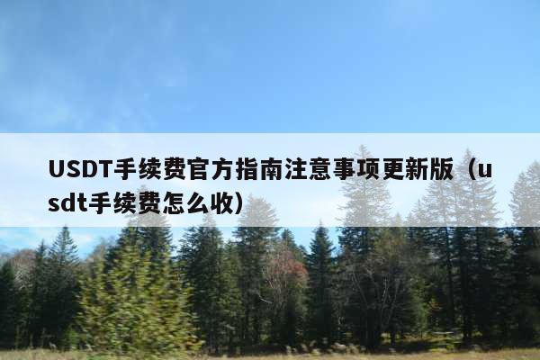USDT手续费官方指南注意事项更新版(usdt手续费怎么收)