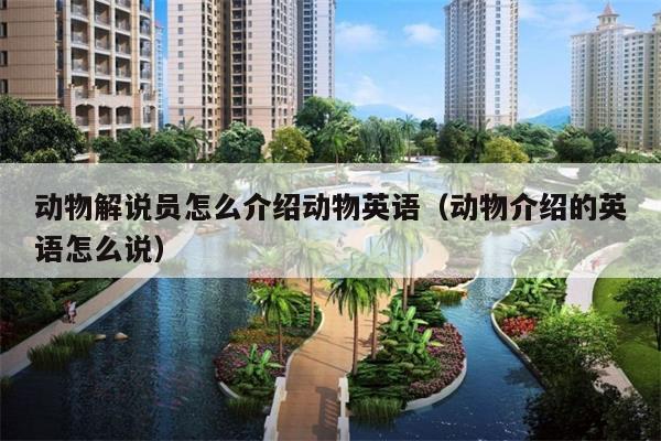 动物解说员怎么介绍动物英语(动物介绍的英语怎么说)