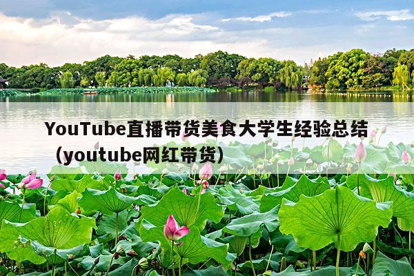 YouTube直播带货美食大学生经验总结(youtube网红带货)
