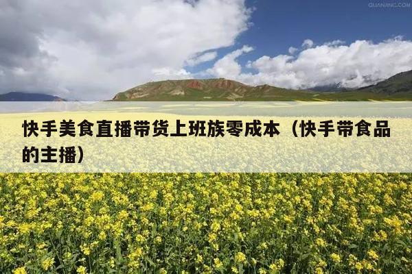 快手美食直播带货上班族零成本(快手带食品的主播)