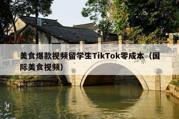 美食爆款视频留学生TikTok零成本(国际美食视频)