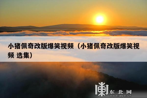 小猪佩奇改版爆笑视频(小猪佩奇改版爆笑视频 选集)