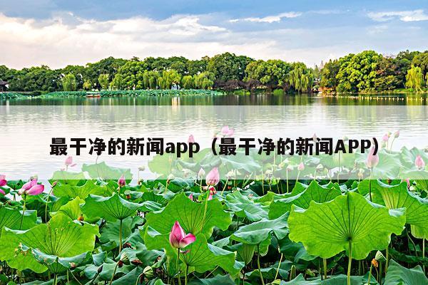 最干净的新闻app(最干净的新闻APP)