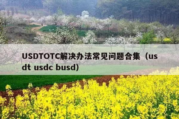 USDTOTC解决办法常见问题合集(usdt usdc busd)