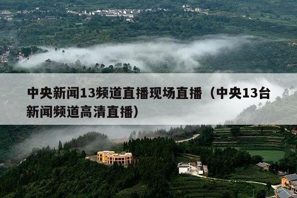 中央新闻13频道直播现场直播(中央13台新闻频道高清直播)