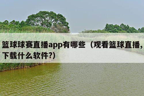 篮球球赛直播app有哪些（观看篮球直播,下载什么软件?）