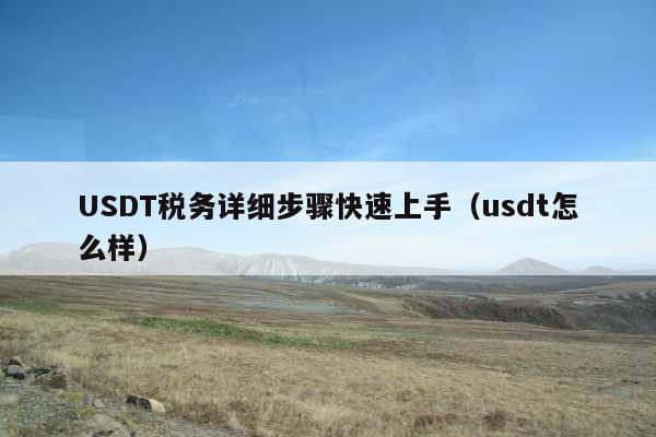 USDT税务详细步骤快速上手（usdt怎么样）