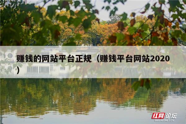 赚钱的网站平台正规（赚钱平台网站2020）