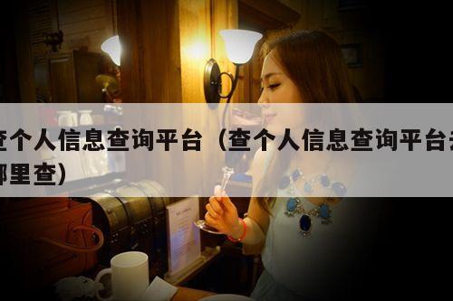 查个人信息查询平台（查个人信息查询平台去哪里查）