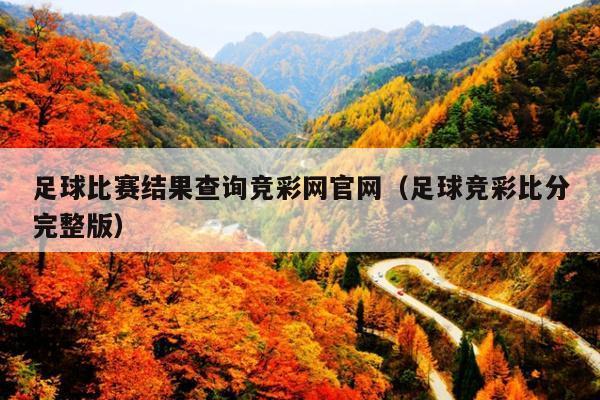 足球比赛结果查询竞彩网官网(足球竞彩比分完整版)