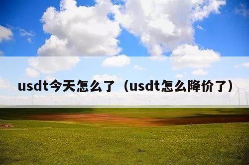 usdt今天怎么了(usdt怎么降价了)
