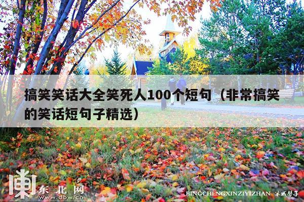 搞笑笑话大全笑死人100个短句(非常搞笑的笑话短句子精选)