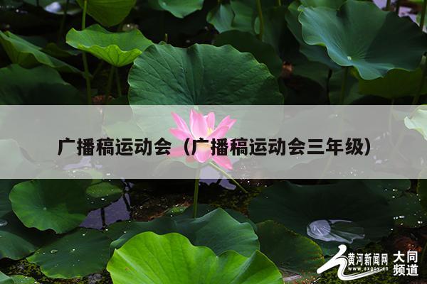 广播稿运动会(广播稿运动会三年级)