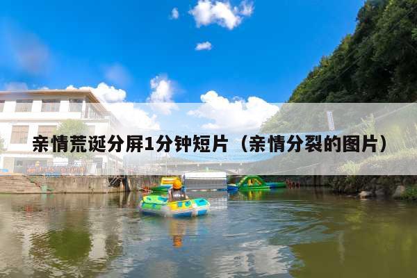 亲情荒诞分屏1分钟短片(亲情分裂的图片)