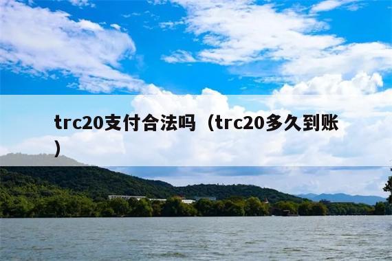 trc20支付合法吗(trc20多久到账)
