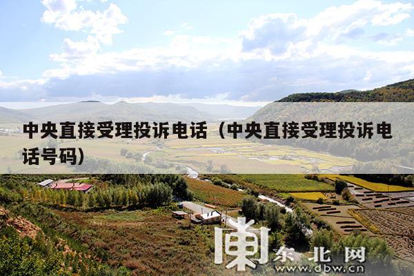 中央直接受理投诉电话(中央直接受理投诉电话号码)