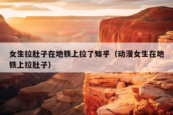 女生拉肚子在地铁上拉了知乎(动漫女生在地铁上拉肚子)