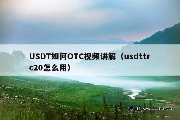 USDT如何OTC视频讲解(usdttrc20怎么用)